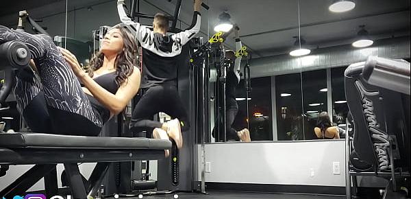  Perfect Latina slut fucks hard after gym (TRAILER)